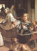 VELAZQUEZ, Diego Rodriguez de Silva y, Detail of Palace handmaiden